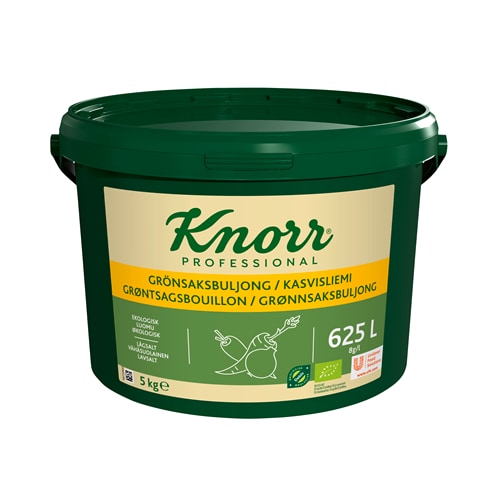 Knorr Økologisk Grønnsaksbuljong Lavsalt 625L